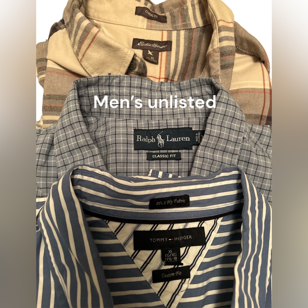 Men’s Unlisted Items XL, XXL